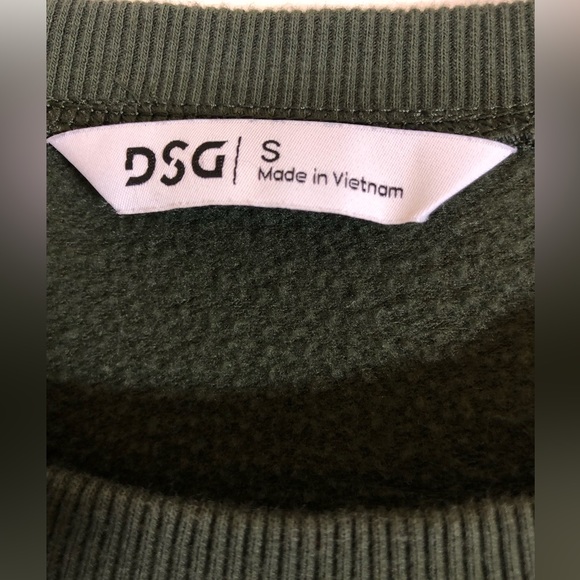 Dark Olive Green Lightweight Sweatshirt Small Women’s - Picture 3 of 7